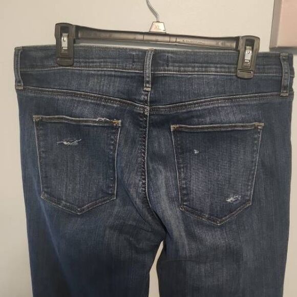 GAP size 32T 32 Tall True Skinny Jeans Distressed - Picture 4 of 6